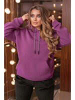 Тёплое худи с накладным карманом