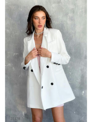 Двубортный блейзер с карманами