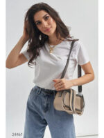 Прозрачная сумка на плечо с отстегивающимся клатчем