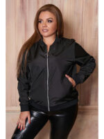 Бомбер с контрастными манжетами