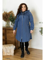 Удлиненная куртка с капюшоном