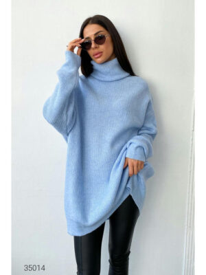Свитер оверсайз с высоким воротом