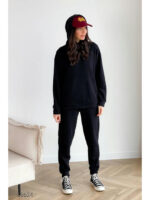 Трикотажный костюм из худи и джоггеров