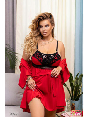 Пижама из халата и ночной рубашки