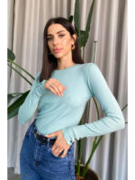 Джемпер с планкой из пуговиц на рукавах