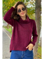 Свитер оверсайз с высоким воротом