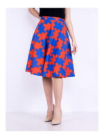 Юбка красно-синяя