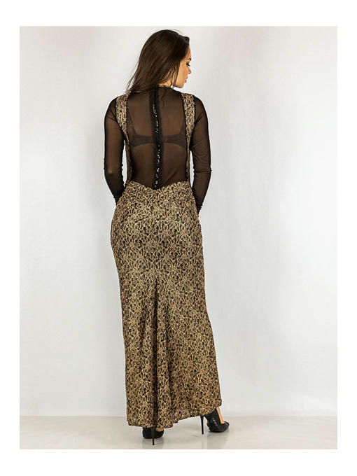 Платье черно-золотое — изображение 3