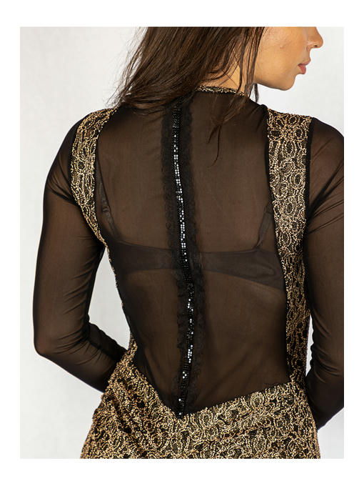 Платье черно-золотое — изображение 4