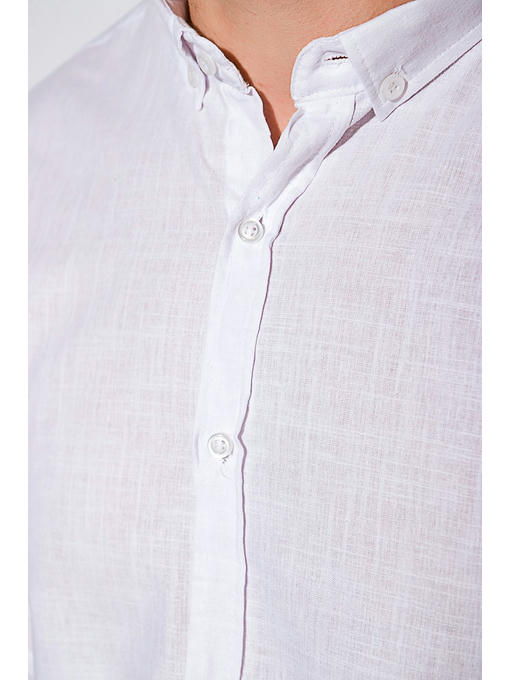 Деловая однотонная рубашкка — изображение 6