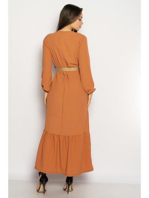 Легкое однотонное платье — изображение 9