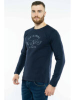 Джемпер с принтом на флисе