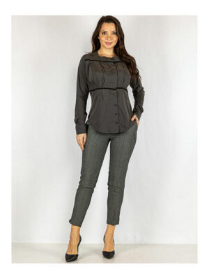 Рубашка женская серая