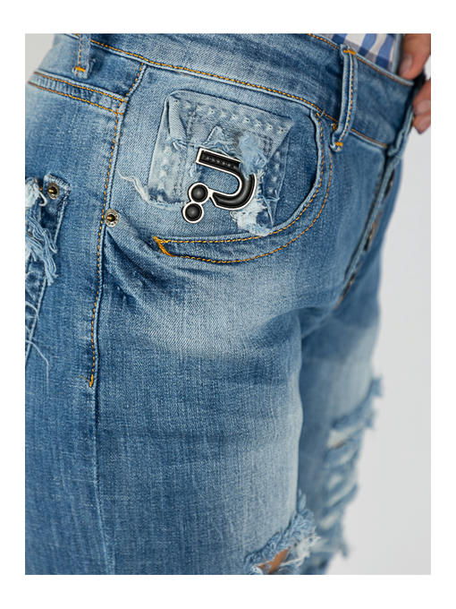 Джинсы женские синие — изображение 5