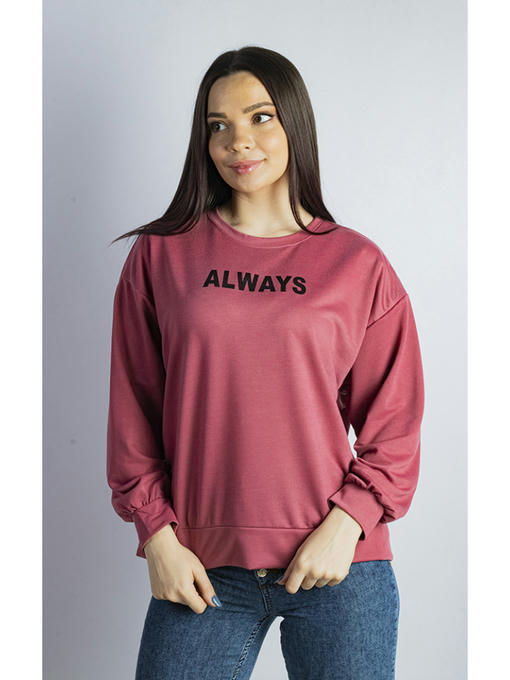 Свитшот женский пудровый — изображение 3