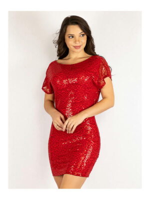 Платье красное