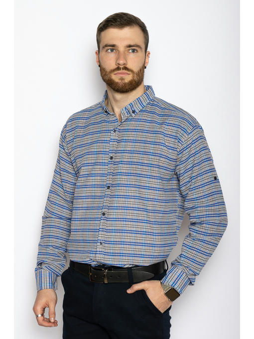 Рубашка в мелкую клетку