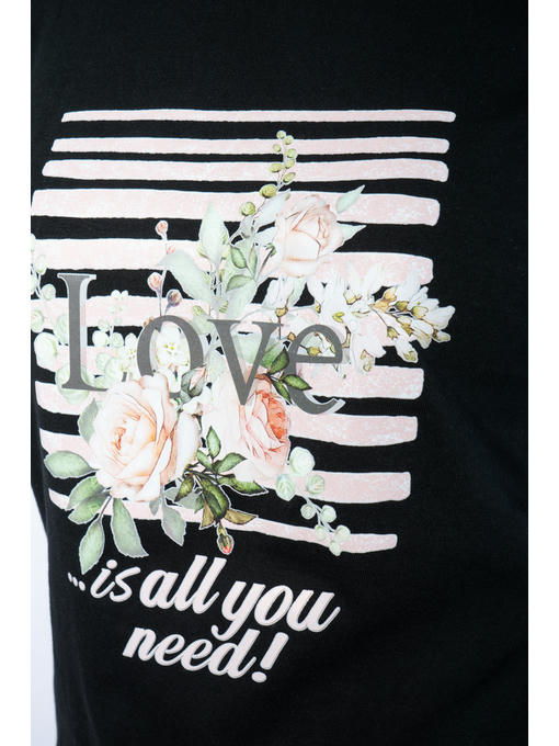 Лонгслив женский с принтом LOVE — изображение 5