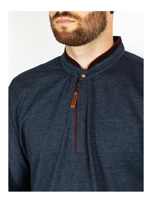 Батник мужской темно-синий — изображение 5