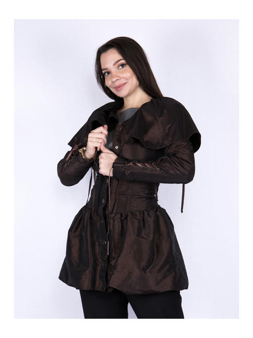 Плащ женский шоколадный