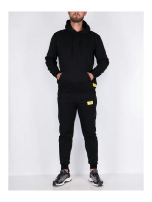Костюм мужской черный на флисе