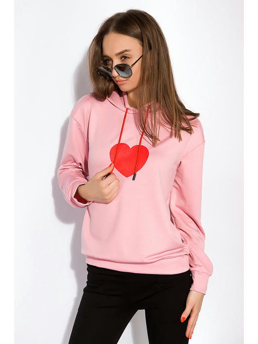 Женский худи с принтом Сердце — изображение 3