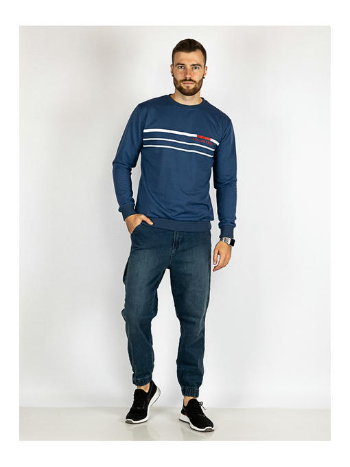 Свитшот мужской синий — изображение 2