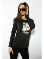 Лонгслив женский с принтом LOVE