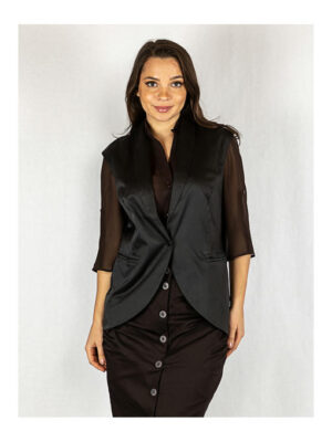 Жилетка женская черная