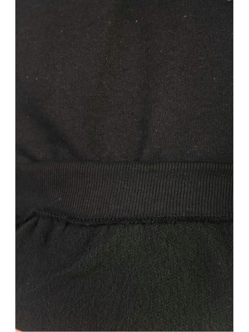 Свитшот мужской черный на тонком флисе — изображение 5