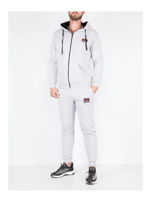 Костюм мужской светло-серый на флисе