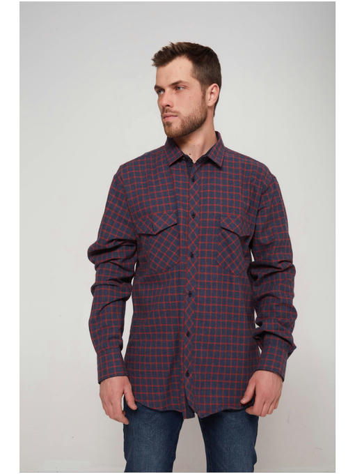 Рубашка мужская в клетку — изображение 2