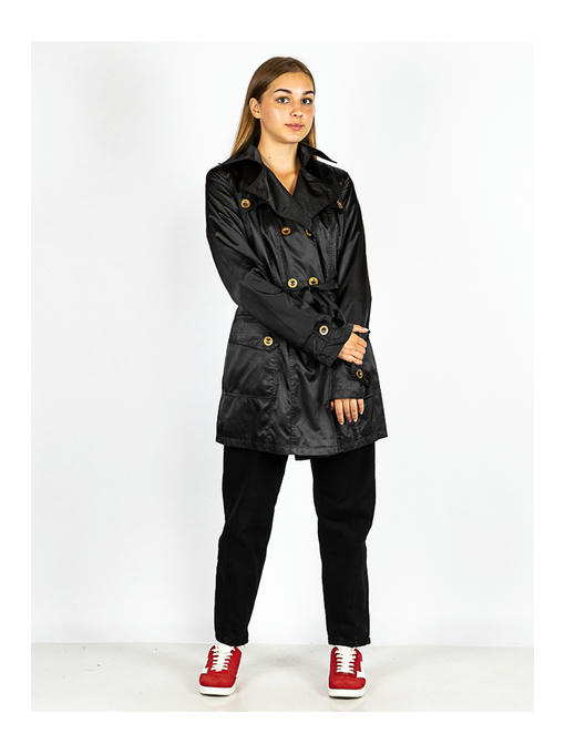 Плащ женский черный — изображение 2