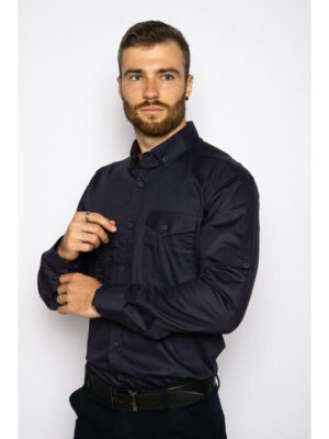 Рубашка с принтом на груди