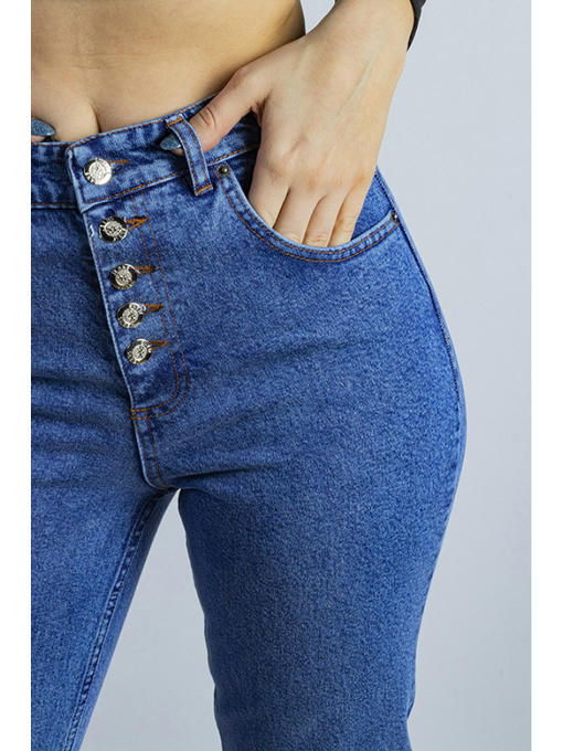 Джинсы женские синяя варенка — изображение 6