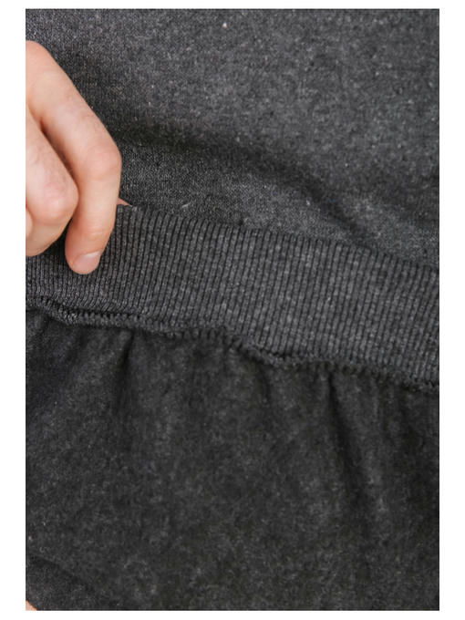 Свитшот мужской темно-серый на тонком флисе — изображение 5