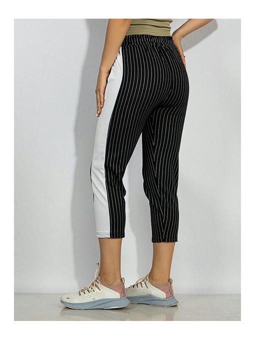 Брюки спортивные женские черно-белые — изображение 3