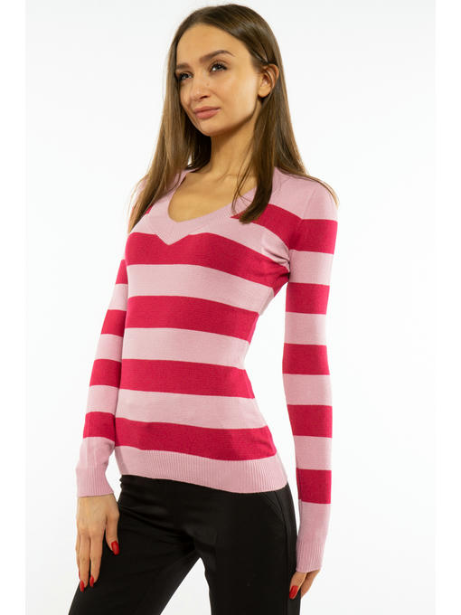 Пуловер женский с V-образным вырезом — изображение 11