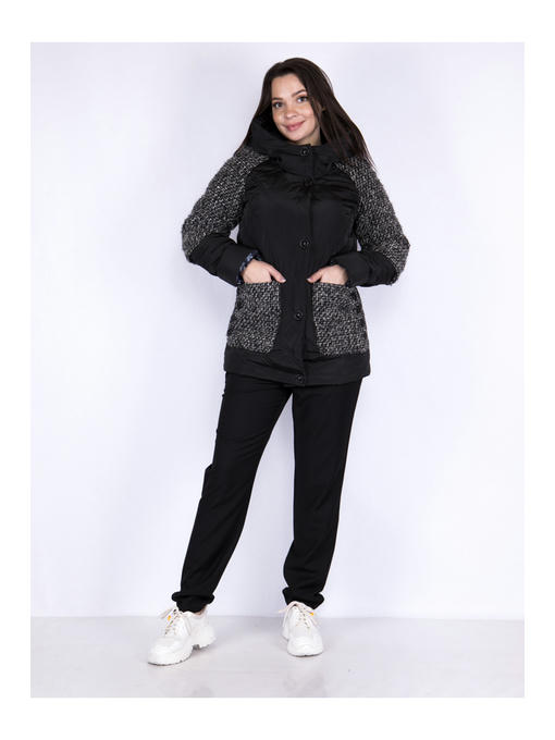 Пальто женское черное — изображение 2