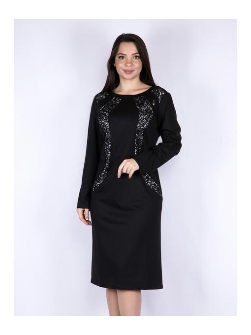 Платье батал черное — изображение 2