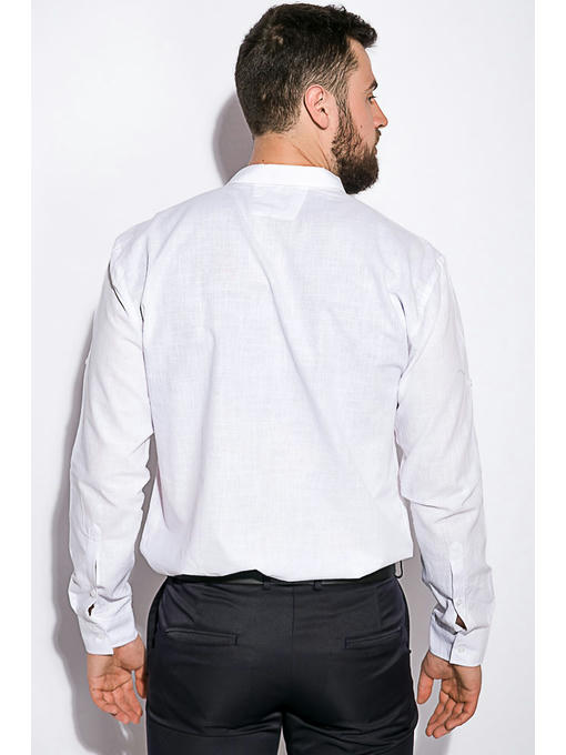 Деловая однотонная рубашкка — изображение 5