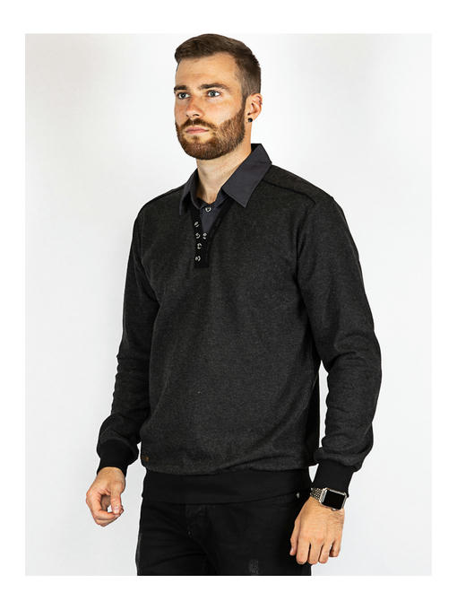 Батник мужской темно-серый — изображение 3