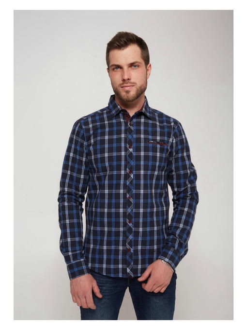 Рубашка мужская в клетку — изображение 2