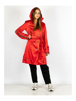 Плащ женский красный