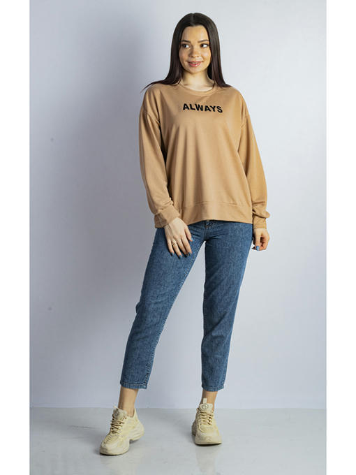 Свитшот женский бежевый — изображение 2