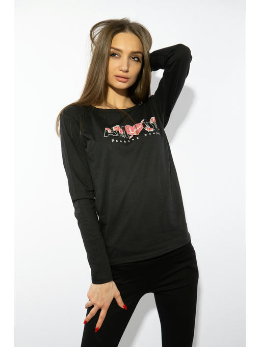 Лонгслив женский с принтом — изображение 3