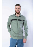 Рубашка с длинными рукавами в полоску