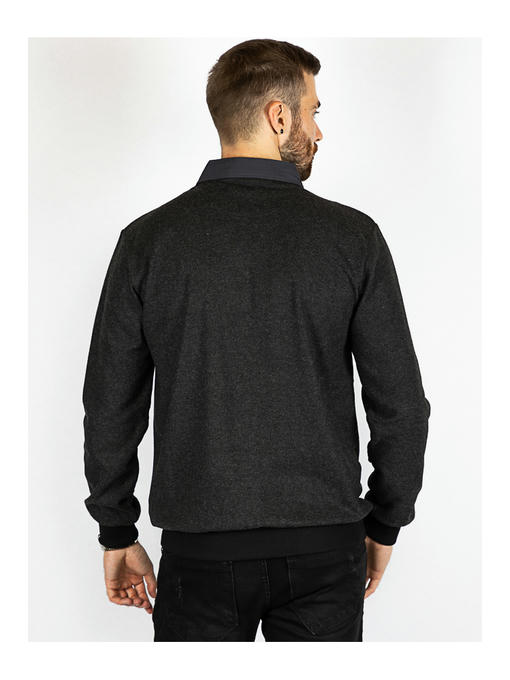 Батник мужской темно-серый — изображение 4