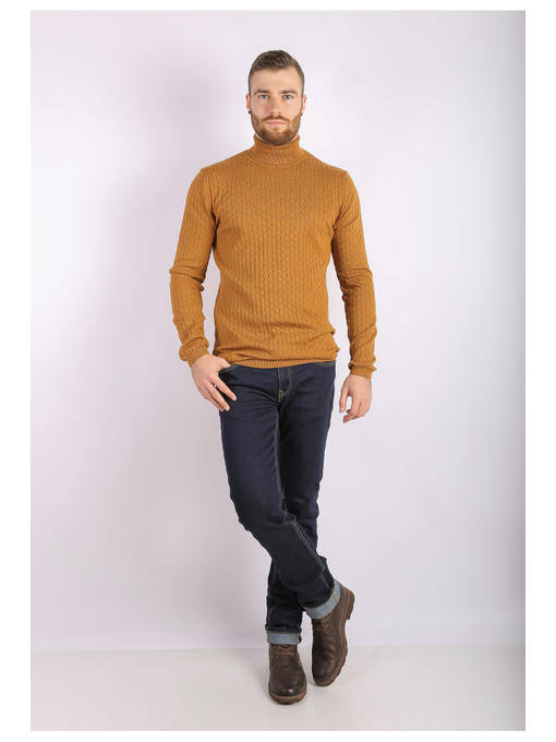 Гольф мужской горчичный — изображение 2