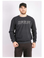 Свитшот мужской темно-синий на тонком флисе